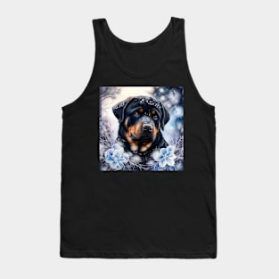 Rottweiler Enjoys Winter Tank Top